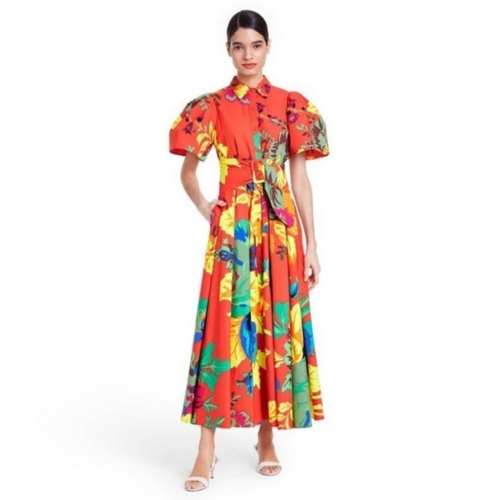 Christopher John Rogers x Target bright floral long maxi dress - Picture 2 of 13